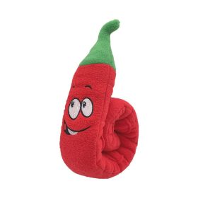 Toy squeak Chili pepper with pockets for treats