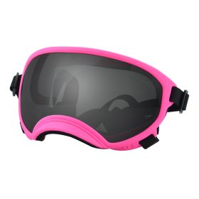 Fashion Personality Dog Skiing Goggles (Option: Pink framed grey film-M)