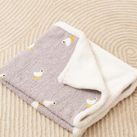 Pet Blanket Autumn And Winter Warm Mat Plaid Carpet Flannel Small Dog (Option: Big Goose-54X70cm)