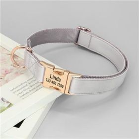 Dog Small Corgi Method  Fighting Collar (Option: Grey-L)