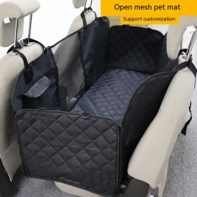 Pet Car Travel Rear Seat Cushion Dog Travel Toilet (Option: KC24 Open Mesh Double Zipper)