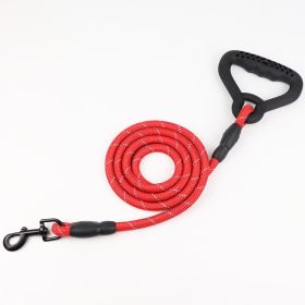 Large Dog Golden Retriever Samoyed Husky Lengthened Dog Rope Leash (Option: Red 150cm-12mm)