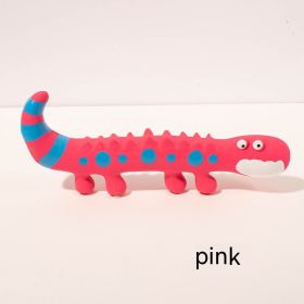 Latex Lizard Dog Toy (Color: Pink)