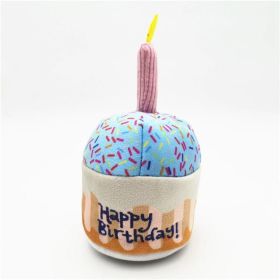 fun birthday plush squeakers (colour: Cake)