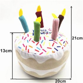 fun birthday plush squeakers (colour: Big cake)