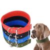 Pet Collar Simple Solid Color Dog Collar Leather Lining Adjustable Small Dog Collar Bichon Labrador Medium To Large Dog Collar