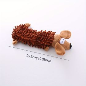 "Farmhouse friends" plush chew toy (Model: Brown Dog)