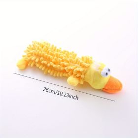 "Farmhouse friends" plush chew toy (Model: Yellow Duck)