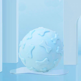 bite-resistant ball with bone design (Color: Blue)