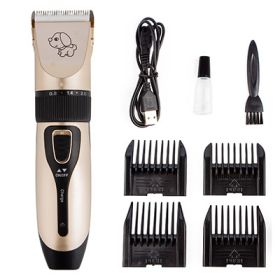 Rechargeable Dog Hair Trimmer USB Charging Electric Scissors Pet Hair Trimmer Animals Grooming Clippers Dog Hair Cut Machine XH (default: default)