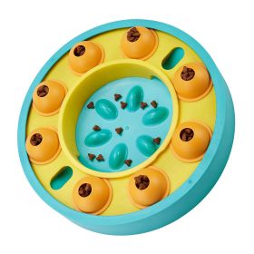 Puzzle Feeder Slow Feeding Bowl (Color: Blue)