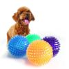 Pet Dog Toys Cat Puppy Sounding Toy Polka Tooth Cleaning Ball TPR Training Pet Teeth Chewing Toy Thorn Balls Accessories