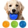 Pet Dog Toys Cat Puppy Sounding Toy Polka Tooth Cleaning Ball TPR Training Pet Teeth Chewing Toy Thorn Balls Accessories