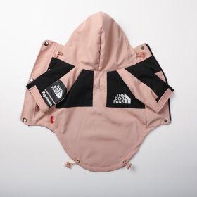 Windproof And Rainproof Large Dog Raincoat Pet Shell Jacket (Option: Pink Shell Jacket-L)