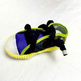 "Pawsome Plush Shoe" chew toy (Option: Black Rope Yellow)