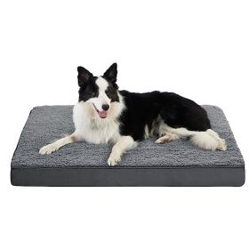 Dog Cage Mat Removable And Washable Sponge Kennel Pet Pad (Option: Dark Gray-XL 112x81x75CM)