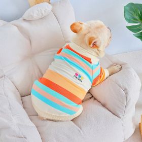 Fashion Colorful Striped Dog Clothes (Option: Colorful Stripes-XXL)